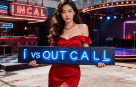 Elegant escort girl arriving at a luxury Kuala Lumpur hotel for an outcall appointment.